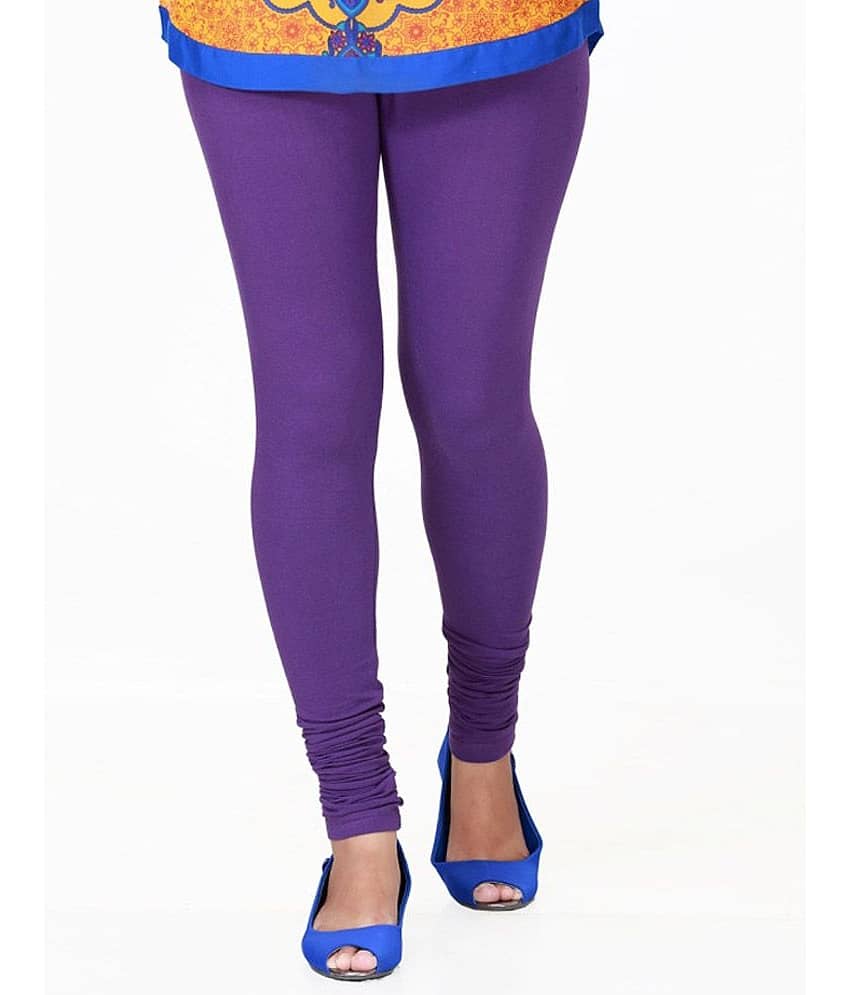 Ankita Purple Leggings - Cotton