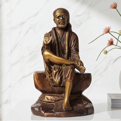 Brass Showpiece Sai Baba God Idol Statue (BSMAS734 C)