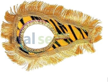 REAL SEED Bhloenath Vastra, Lord Shiva Idol Cloth, Shiv Jilahari Poshak Printed Velvet Size-16x11CMS