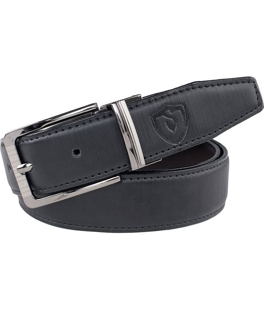 Keviv - Black Leather Men's Casual Belt ( Pack of 1 )