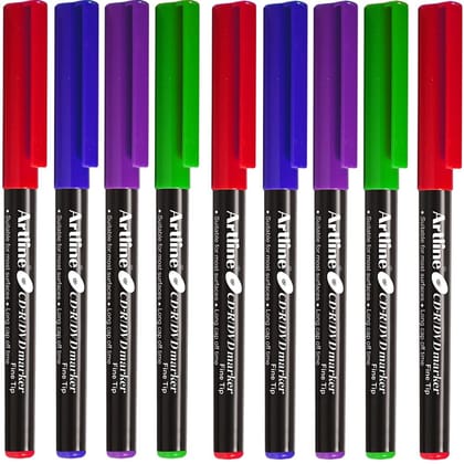 Artline CDR/DVD Marker Blue Pack of 10 X 2 Packs, Red Pack of 10 X 1 Packs, Green Pack of 10 X 1 Packs, Purple Pack of 10 X 1 Packs (50 DVD's Markers) | Metal, Plastic/OHP, Glass/Porcelain & Carton Artline CDR/DVD Marker Blue Pack of 10 X 2 Packs, Red Pack of 10 X 1 Packs, Green Pack of 10 X 1 Packs, Purple Pack of 10 X 1 Packs (50 DVD's Markers) | Metal, Plastic/OHP, Glass/Porcelain & Carton