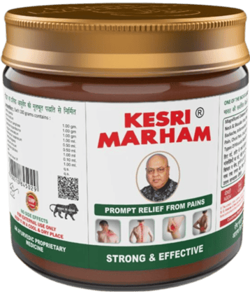 Kesri Marham Ayurvedic Pain Relief Balm, Gel 400 Gm Pack of 10