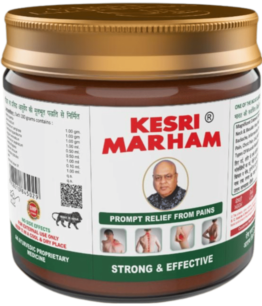 Kesri Marham Ayurvedic Pain Relief Balm, Gel 400 Gm Pack of 10