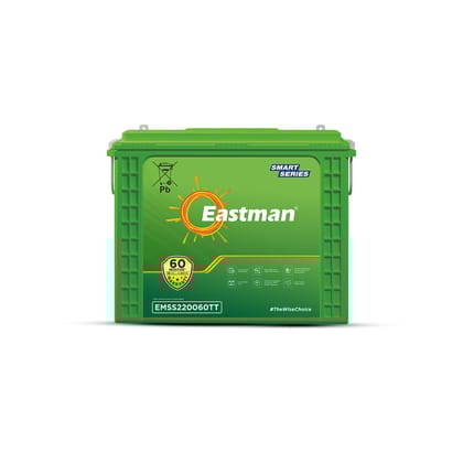 Eastman EMSS220060TT | Tall Tubular | 220 AH Inverter Battery |Warranty 60 (36+24) Months for Home & Office