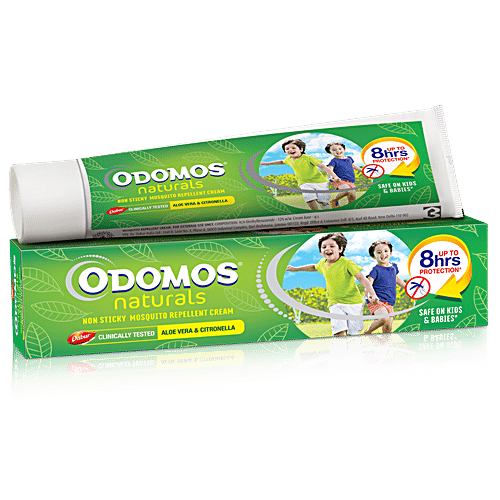 Odomos Naturals Non-Sticky Mosquito Repellent Cream, 100 g Carton