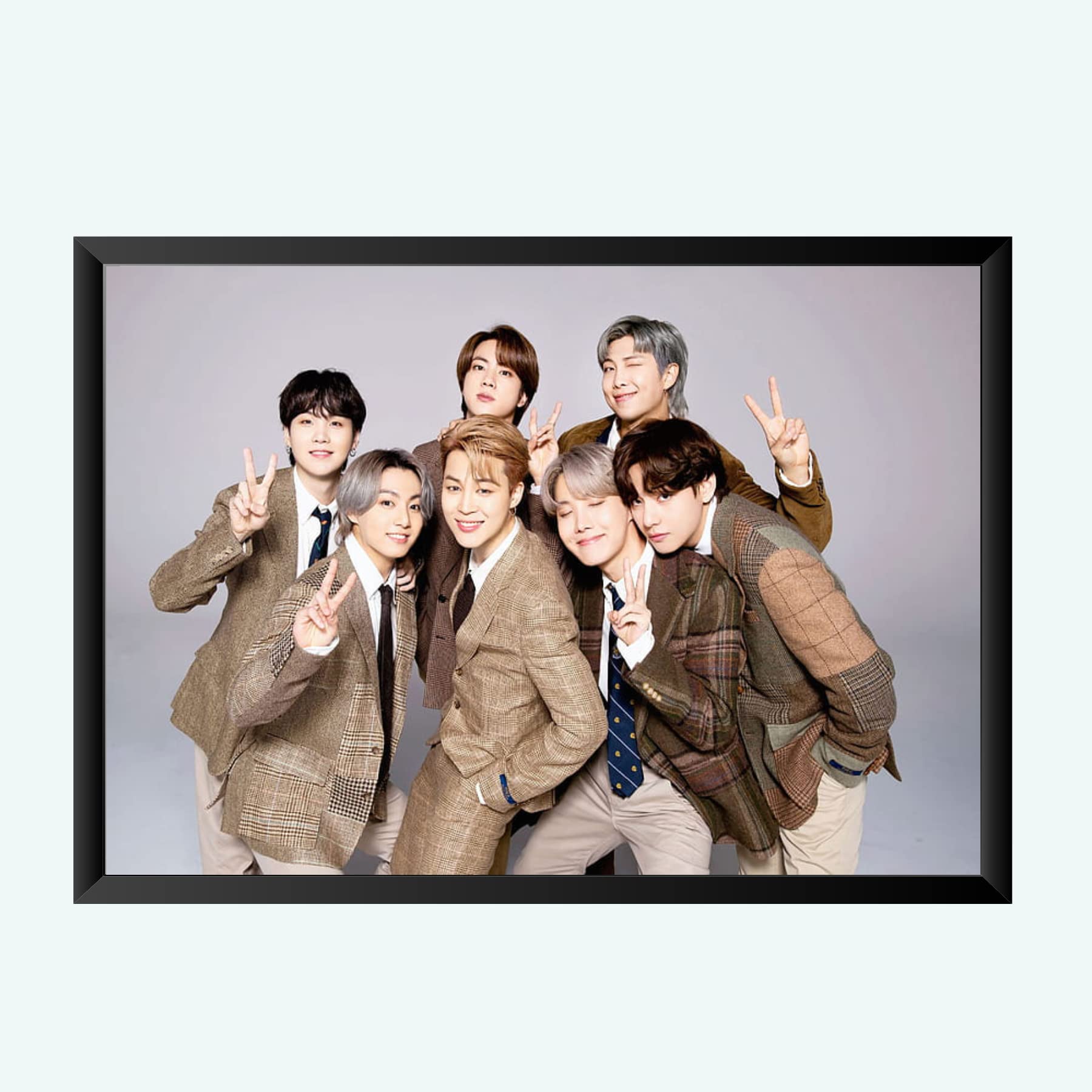 Nokkes Bts Army Bangtan Boy V suga J-Hope Jungkook Jin Jimin Rm 8X12 Inch Size Photo Frame Photo Home Office_bts1_45