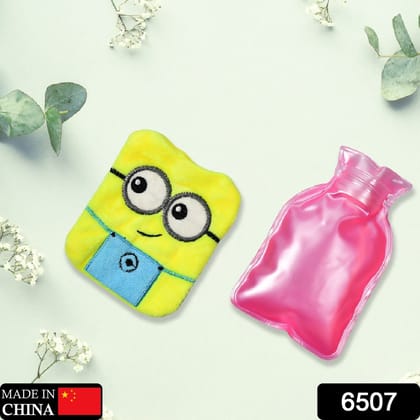 Minions Hot Water Bag - 2-Eye Design with Cover for Pain Relief & Warming