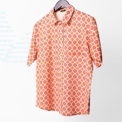 Peach Ikat- Eka Dwi Shirt#16-XS
