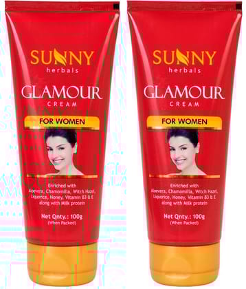 SUNNY HERBALS Glamour Cream for Women Day Cream 100 gm Pack of 2