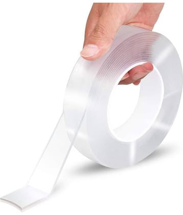 Goyam Nano Double Sided Tape Heavy Duty, Multipurpose Foil Tape ,Washable Reusable Strong Sticky Strips Gel Grip Tape