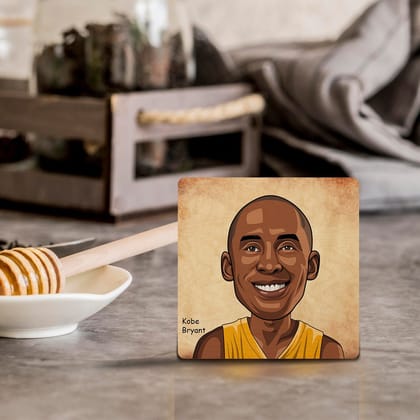 4"x4" Wooden Coasters | Kobe Bryant-Set of 2