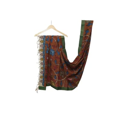 Tisser Kalamkari Dupatta Handpainted 2.5 Meeter & 42 inch