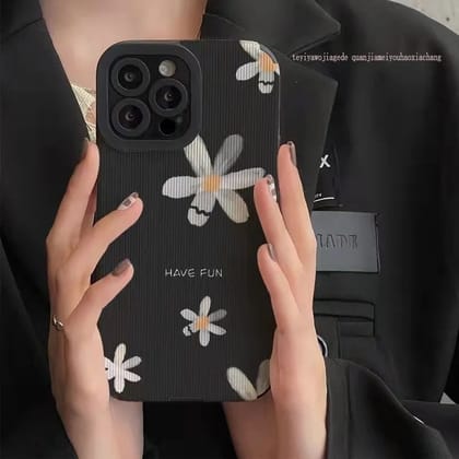 Have Fun Daisy iPhone Textured Soft Silicone Case-iPhone XR