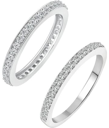 Vighnaharta Silver Alloy Ring - Pack of 2
