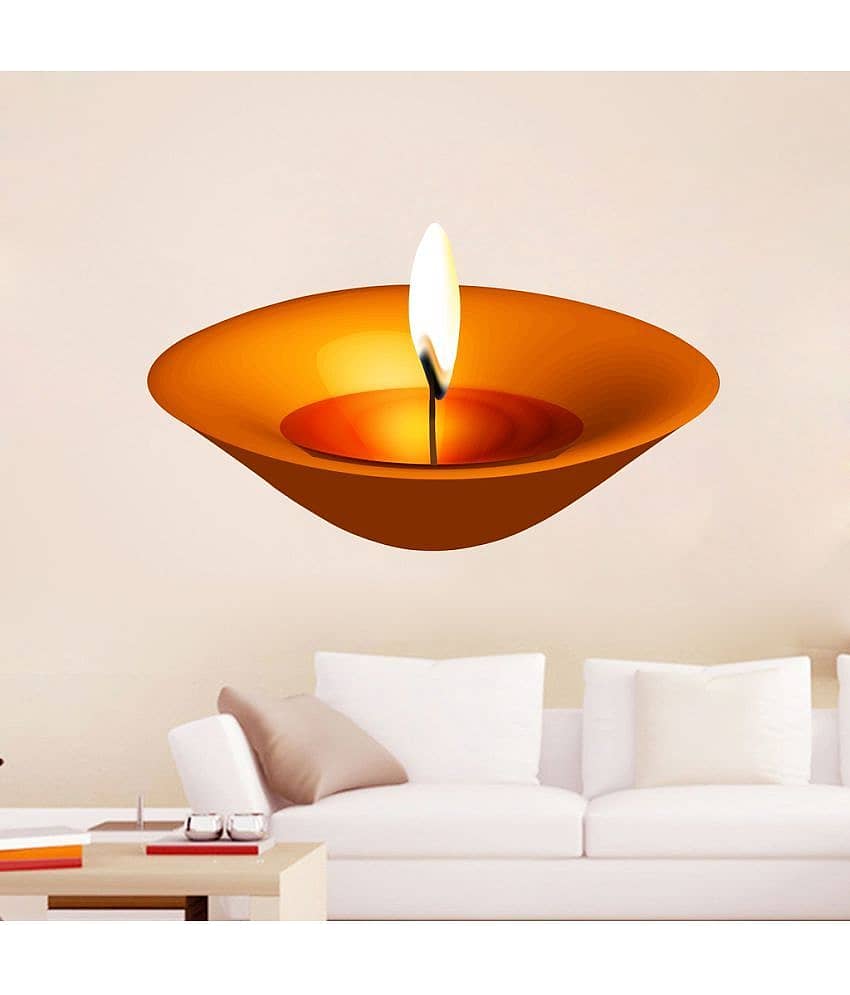 Decor villa Diwali Candle PNG Clipart Picture Vinyl Wall Stickers