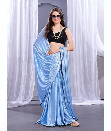 Parmila Fashion Silk Blend Embellished Saree With Unstitched Blouse Piece ( Yellow )