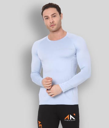 Aesthetic Nation - Blue Polyester Regular Fit  Men's T-Shirt ( Pack of 1 ) - None