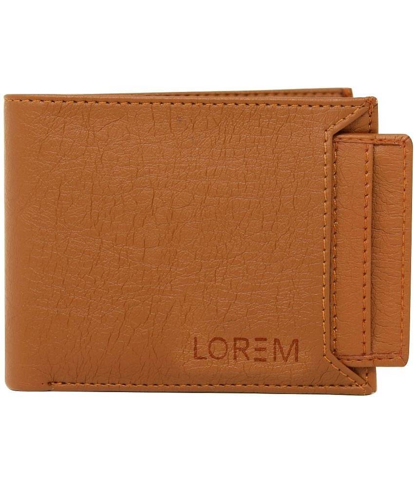 Lorem - Brown Faux Leather Men's Two Fold Wallet ( Pack of 1 )