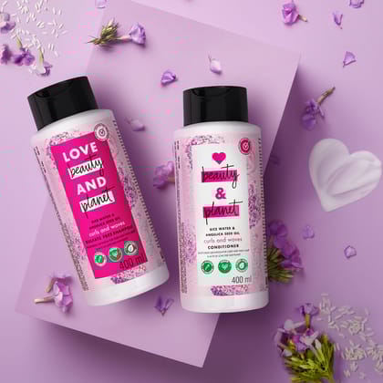 Shampoo & Conditioner Combo - Rice Water & Angelica Seed Oil - 400ml