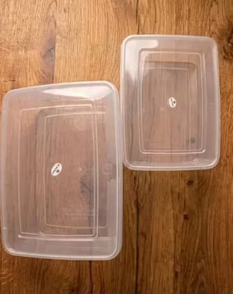 Premium Transparent Plastic Airtight Kitchen Storage Containers / Multipurpose Food Grade Box Set