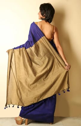 Best Selling Premium QualitySpace contrast blouse saree