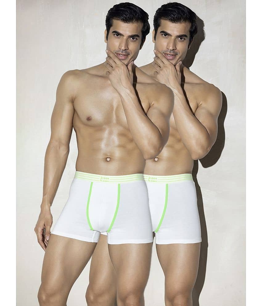 John Players White John Players Trunks Cotton Men's Trunks ( Pack of 2 )