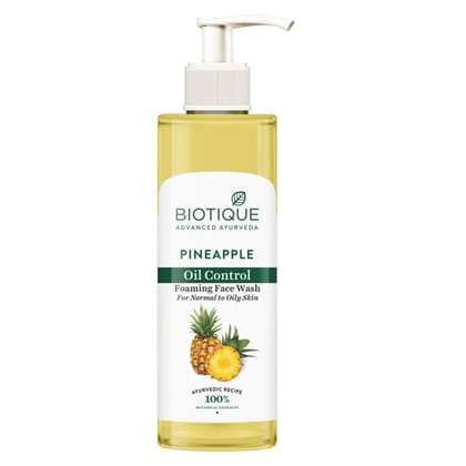 Biotique Pineapple Oil Control Foaming Face Wash 200ml Biotique Pineapple Oil Control Foaming Face Wash 200ml