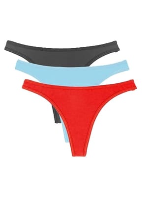3-Pack Women's Everyday Thong Panty Set 3-Pack Women's Everyday Thong Panty Set