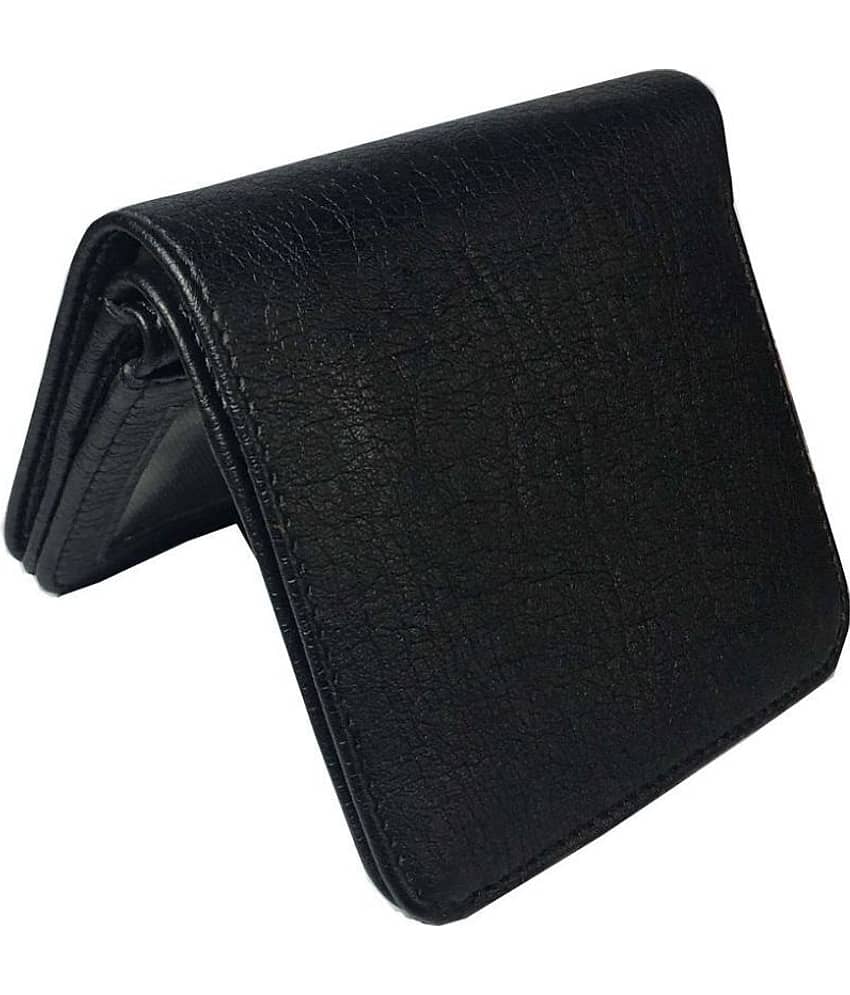 WENZEST - Black Faux Leather Men's Short Wallet ( Pack of 1 )