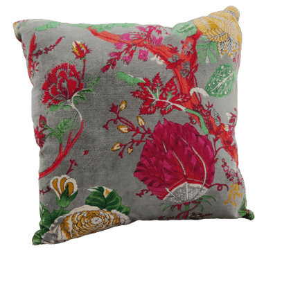 16" Tree of life Brown Velvet Cushion Cover-Sale-16 x 16 inches