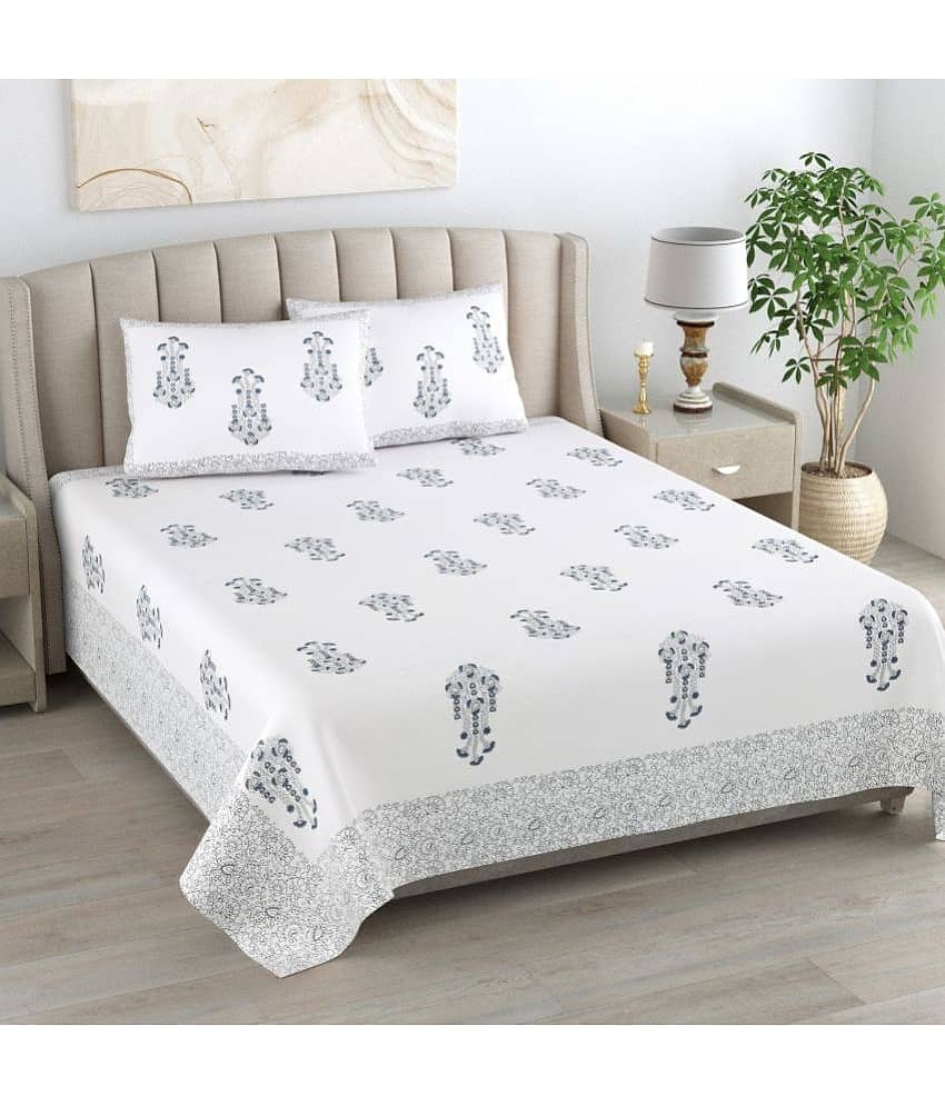 Bombay Spreads Cotton Double King Bedsheet ( Grey )