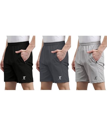 INDICLUB Multicolor 7 Lycra Men's Shorts ( Pack of 3 )