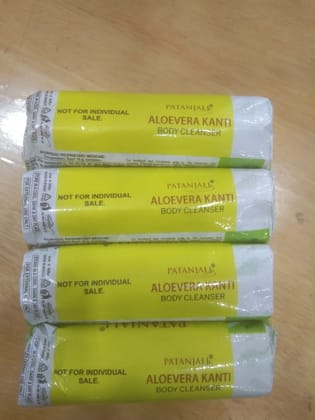 Patanjali Aloevera kanti Body cleanser4*75g 