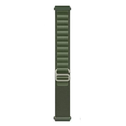 Valente 22mm Alpine Loop Watch Strap for Noise halo, Colorfit Pro 3,Colorfit Ultra,Oneplus Watch,Fossil Gen 5E 44mm, Gen 5(44mm),firebolt Invincible Plus, Legacy,cobra,Pebble Cosmos Luxe 2.0.-Green