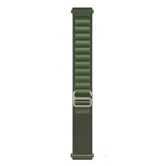 Valente 22mm Alpine Loop Watch Strap for Noise halo, Colorfit Pro 3,Colorfit Ultra,Oneplus Watch,Fossil Gen 5E 44mm, Gen 5(44mm),firebolt Invincible Plus, Legacy,cobra,Pebble Cosmos Luxe 2.0.-Green