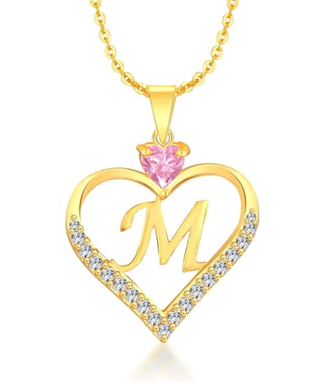 HEER COLLECTION - Pink Pendant ( Pack of 1 )