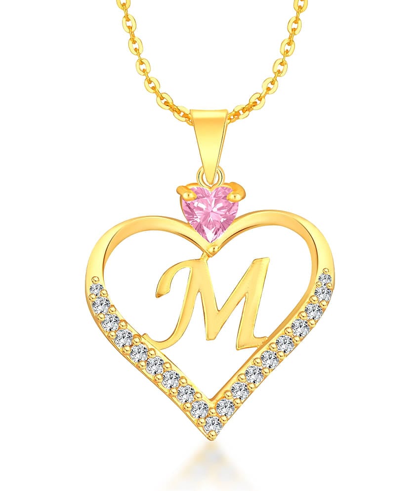 HEER COLLECTION - Pink Pendant ( Pack of 1 )