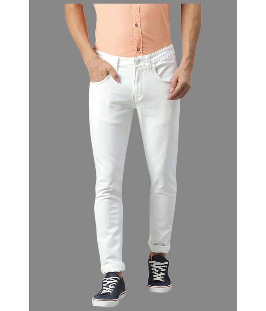 x20 - White Denim Skinny Fit Men's Jeans ( Pack of 1 )