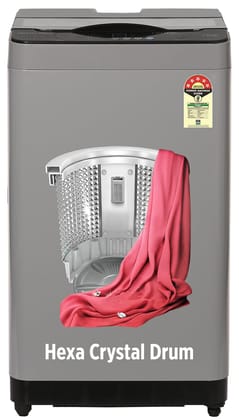 ONIDA 7 kg 5 Star Fully Automatic Top Load Washing Machine(T70CMLG, Light Grey, Hexa Crystal Drum) ONIDA 7 kg 5 Star Fully Automatic Top Load Washing Machine(T70CMLG, Light Grey, Hexa Crystal Drum) - Light Grey / 7