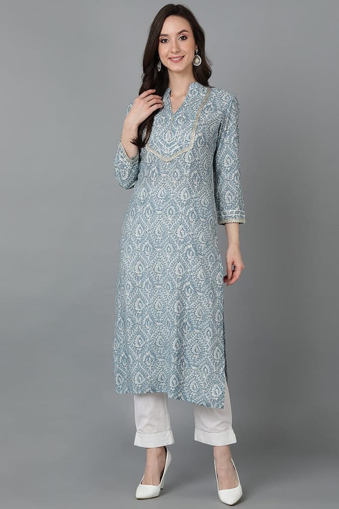Grey Silk Blend Straight Kurtas VCK8886 - Kurtas & Kurta Sets | Buy online on ZillyBuy