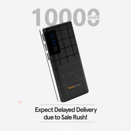 10000 mAh 15W Power Bank With LED Battery Display (6 Month Warranty)