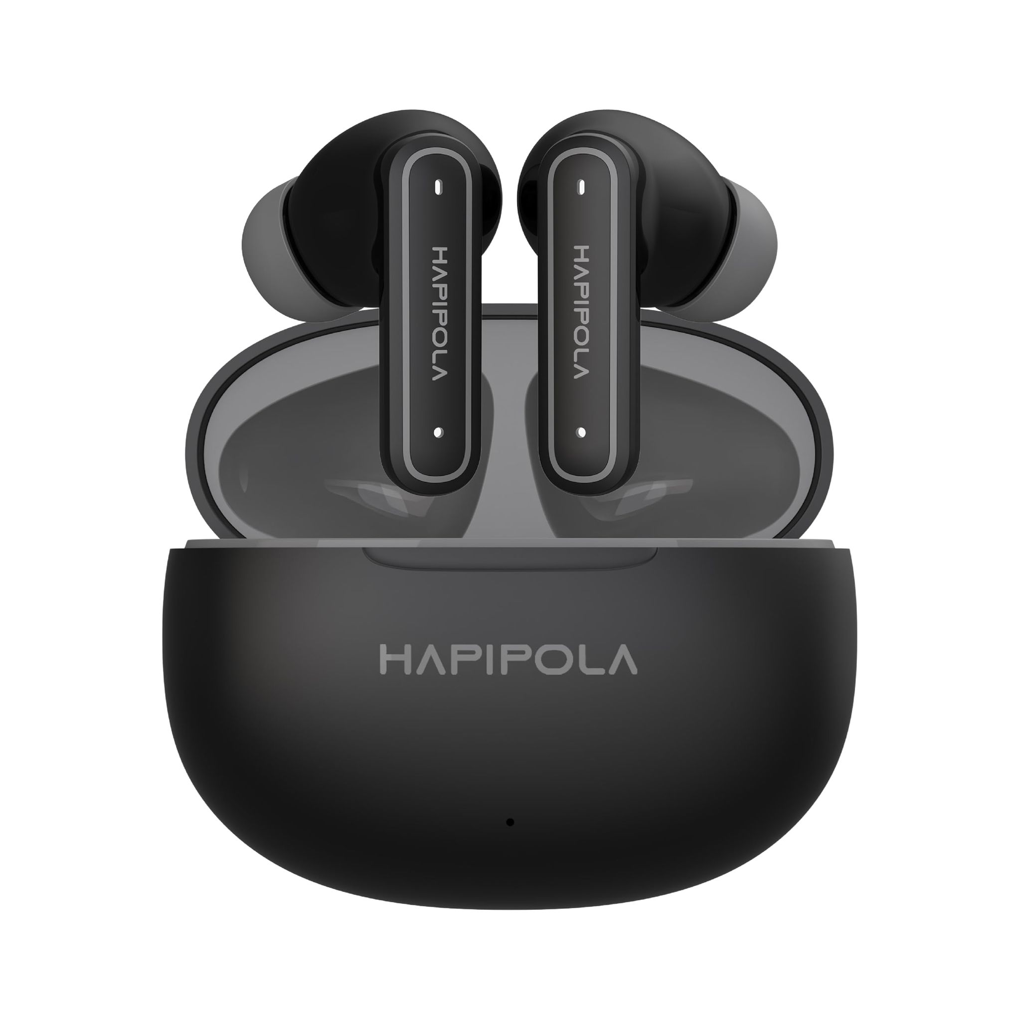 HAPIPOLA (ANC) Killer Pro True Wireless Stereo Earbuds, Active Noise Cancellation, 40+ Hours Playtime, Touch Controls, 10mm Drivers, Bluetooth 5.3, Type-C, Sweat Proof (Grey) HAPIPOLA (ANC) Killer Pro True Wireless Stereo Earbuds, Active Noise Cancellati
