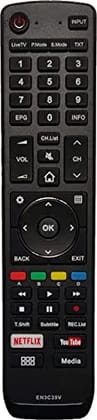 EHOP EN3C39V Remote Control with Netflix and YouTube Function Compatible with Smart LED/LCD/HD TV VU