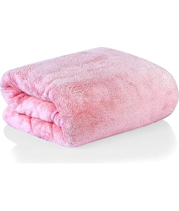 Midastra Pack of 1 Microfibre 500 -GSM Bath Towel ( Light Pink )