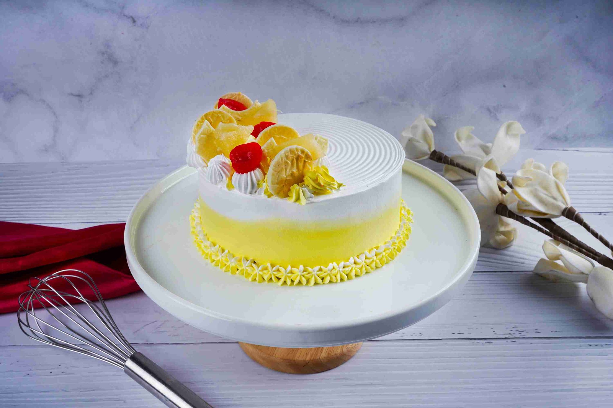Kk pineapple cake [eggless] half kg