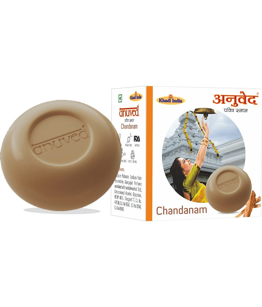 Anuved Anuved Herbal Chandanam Soap For your Skin Nourishment. Bathing Bar 750 (125g each) g Pack of 6