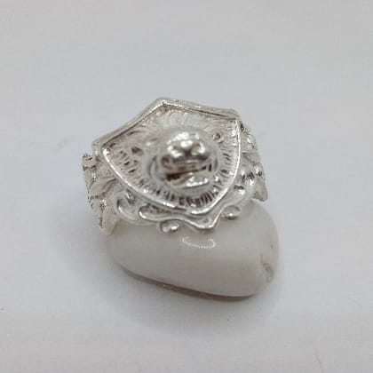 Turtel Ring 916percent Pure Silver R-3