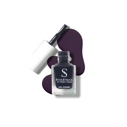 StarStruck by Sunny Leone - Midnight Blue - Glossy Nail Polish | Mirror-Like Shine & Longwear Color | Quick Dry Formula