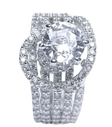 'Diamond Infinity Ring' - pack of 2