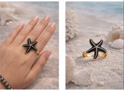 Anti Tarnish Starfish Ring Anti Tarnish Starfish Ring